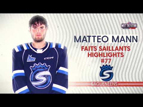 2023 NHL Prospects/ Espoirs LNH 2023 - Matteo Mann - Highlights/Faits Saillants