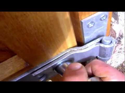 how to fit cranked hinges