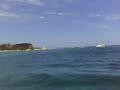 Arrivée en Jet ski sur l'îlot du phare Amédée NC