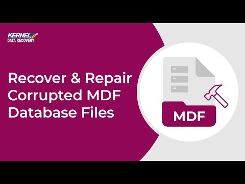 how to repair mdf file
