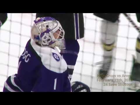 24 Save Shutout vs Army 2/11/23