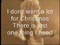 miley cyrus   all i want for christmas is you with lyrics hq