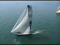 UAV blimp flying with catamarans