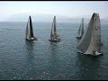 UAV blimp flying with catamarans