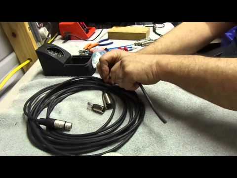 how to repair xlr microphone cable