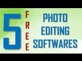 Top 5 free photo editing softwares Top 5 free photo editing softwares