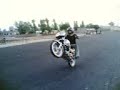 overcharged doing wheelie on Classic pulsar 150.. .. My 1st wheleie on classic 150...