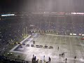 Pooring rain before Seahawks game