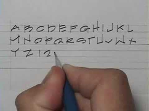 How to letter with lead