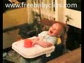 Cute baby laughing