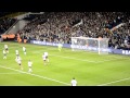 Bendtner displays his amazing finishing skills with an incredible shot which he has displayed over his past years at Arsenal.
