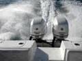 HOLE SHOT WITH TWIN 150HP JOHNSON'S 26FT CENTER CONSOLE