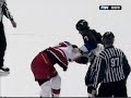 doug janik vs craig adams on november 14th. janik bloodies adams badly. clip created by adams hockey site.