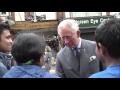 The Prince and The Duchess visit Croydon after the London riots