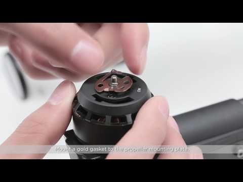 DJI Inspire 1 - Mounting the 1345LS Quick Release Propeller Mounting Plates