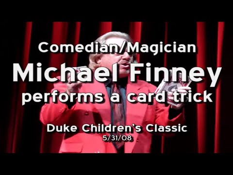 Comedian / Magician Michael Finney does a card trick