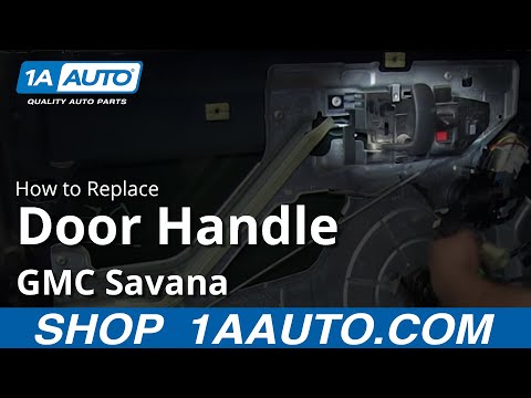 How To Install Replace Front Inside Door Handle 2003-13 GMC Savana Chevy Express