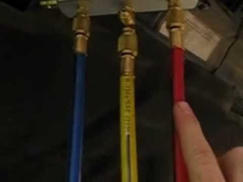 how to vacuum vehicle a c system