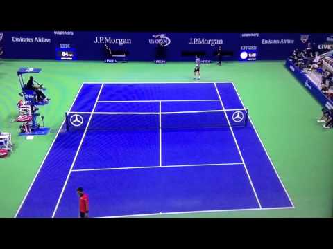 U.S. Open Ball Boy Snags Fast Serve With One Hand