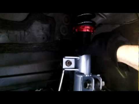 how to adjust coilover height
