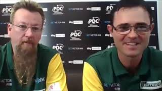 Gerwyn Price & Jonny Clayton: “There's pressure on the Scots not being the two who won it last year”