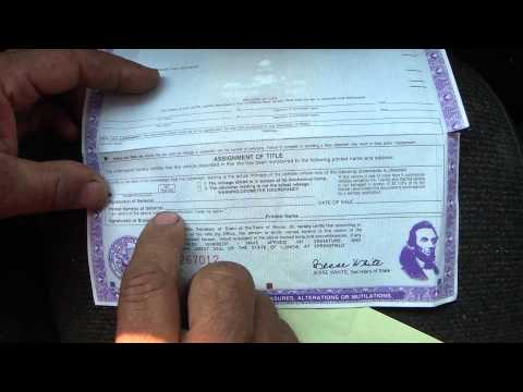 how to transfer vehicle title