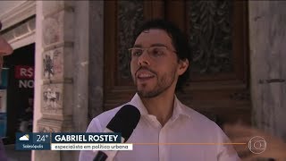 Gabriel Rostey fala no SPTV - Lei Cidade Limpa