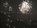 Jaarwisseling 2011, zicht op Den Haag van uit Ypenburg. Holland.