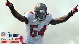 Lavonte David Reacts to #53 & Racing Gerald McCoy | Top 100 Players of 2016 Reaction | NFL Network by NFL Network