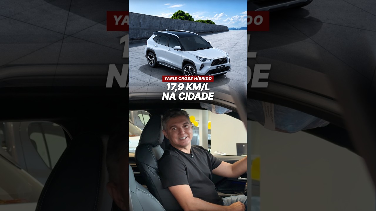 O Yaris Cross Híbrido faz 17,9 km/l na cidade