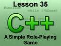 C++ Console Lesson 35: A Simple Role-Playing Game