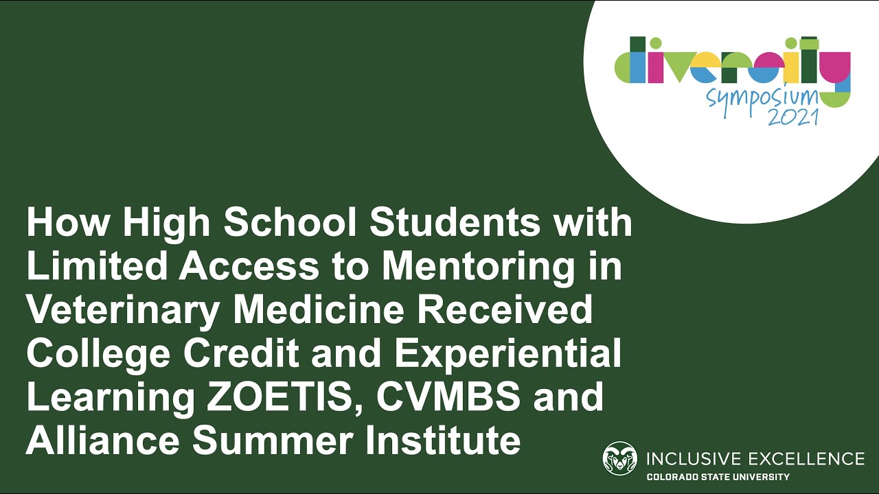 How High School Students Experience with the ZOETIS, CVMBS and Alliance Summer Institute