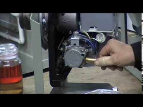 how to bleed oil burner video