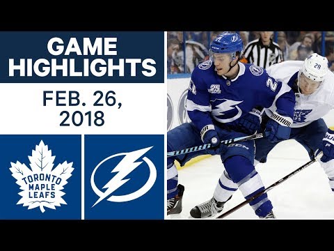 Video: NHL Game Highlights | Maple Leafs vs. Lightning - Feb. 26, 2018