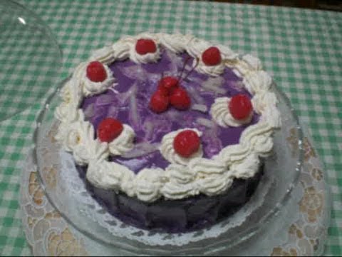 how to make a purple yam cake