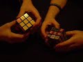 DMW and RJD solving there Rubik\