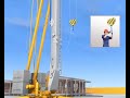 Self erecting tower crane going into service.