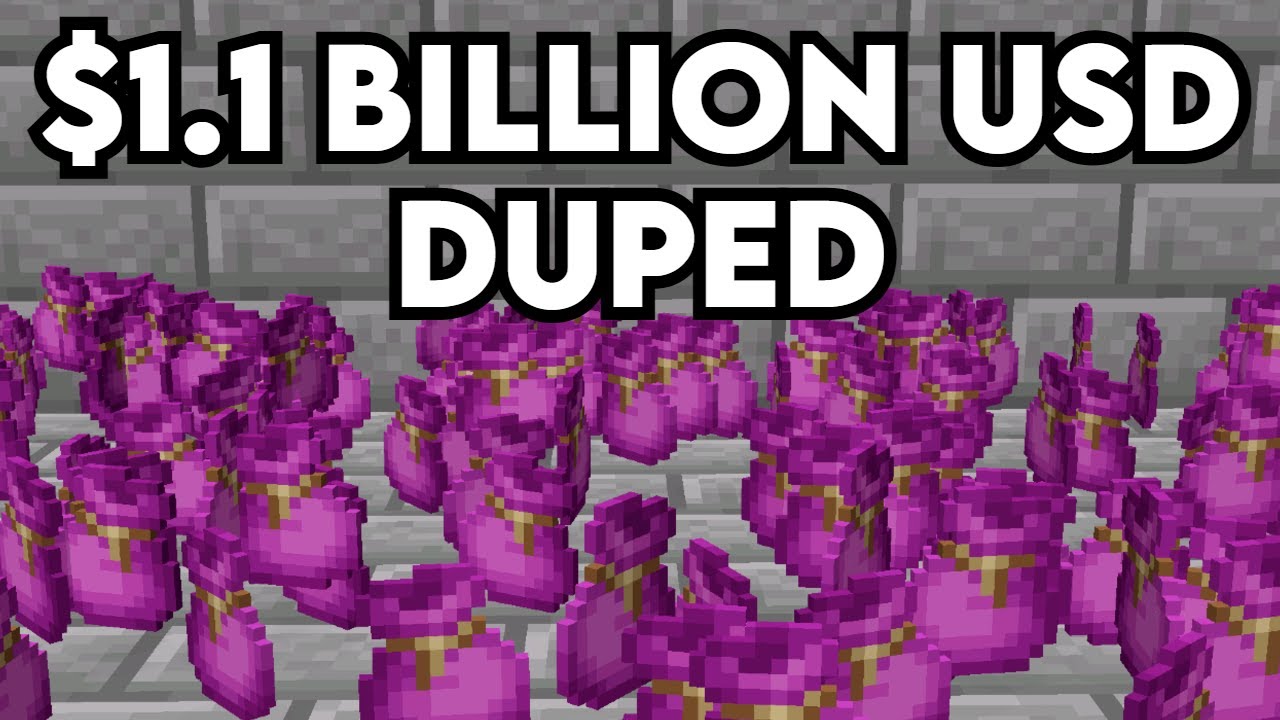 Duping on a Pay-To-Win Minecraft Server ($1 BILLION USD)
