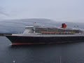 Norwegian ferry Prinsesse Ragnhild meets QM2 in Norway.. Best regards Erik Ask www.Bergenships.com