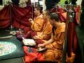 videos de Tibetaanse monniken in Bibliotheek Groningen