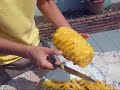 Preparing Pineapple to Sell in Thailand
