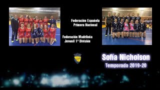 2019-20 Sof�a Nicholson