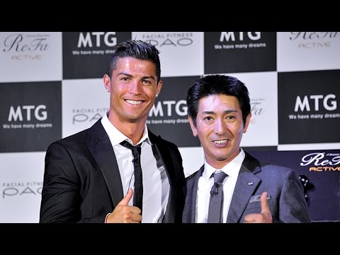 ronaldo - MTG, a health and wellness company based in Nagoya, invited Portuguese soccer player Cristiano Ronaldo to unveil its