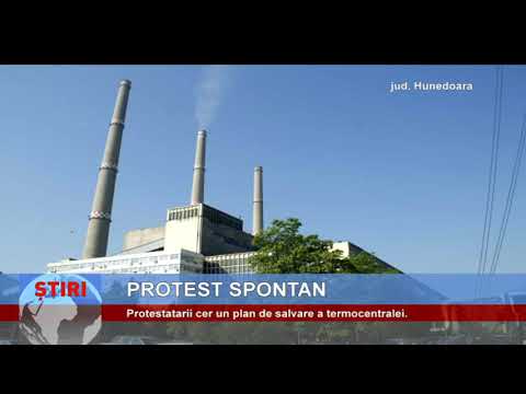 Protest spontan, la Termocentrala Mintia