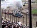 Peterbilt long nose hooked up to pulling sled Peterbilt long nose hooked up to pulling sled