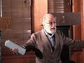 actor barry morse speaks to the audience following his successful performance as george bernard shaw in the new play 