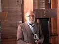 actor barry morse speaks to the audience following his successful performance as george bernard shaw in the new play 