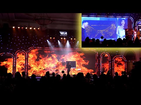 Vẽ tranh kim tuyến trình diễn tại Miss Grand  Vẽ tranh kim tuyến trình diễn tại Miss Grand