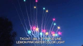 Evantai Triple Line 30 S Lemon Pink Water