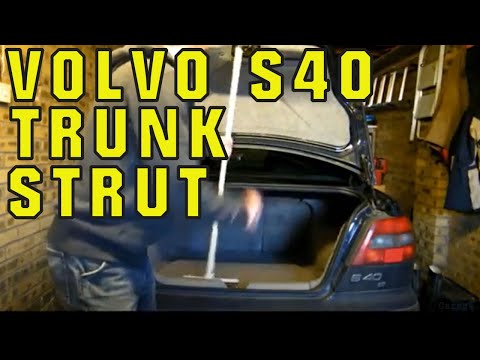 How to change (install) a trunk strut lift on a Volvo S40
